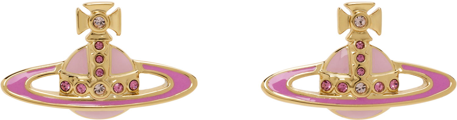 Náušnice Vivienne Westwood Vivienne Westwood Small Neo Bas Relief Earrings Ružová | 62010039-02R839-, 0