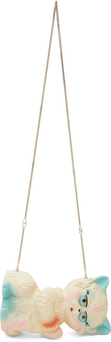 Kabelka Valentino Valentino Garavani Le Chat de La Maison Minaudiere Clutch Bag Biela | 6W0B0R69WIY, 3