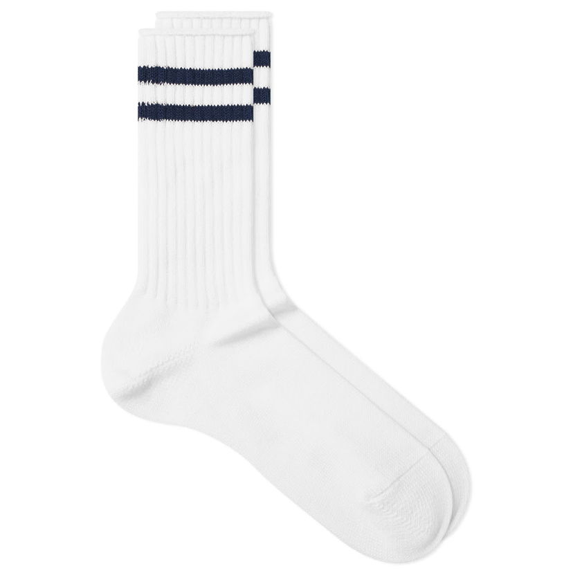 Ponožky BEAMS Beams Plus Schoolboy Socks Biela | 3843-0010-479-01