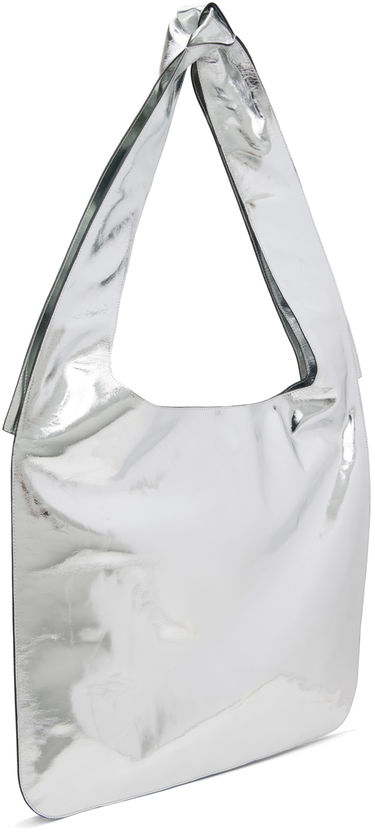 Taška cez rameno We11done We11done Knotted Shoulder Bag Metalická | WD-AB3-22-477-U-SV, 2