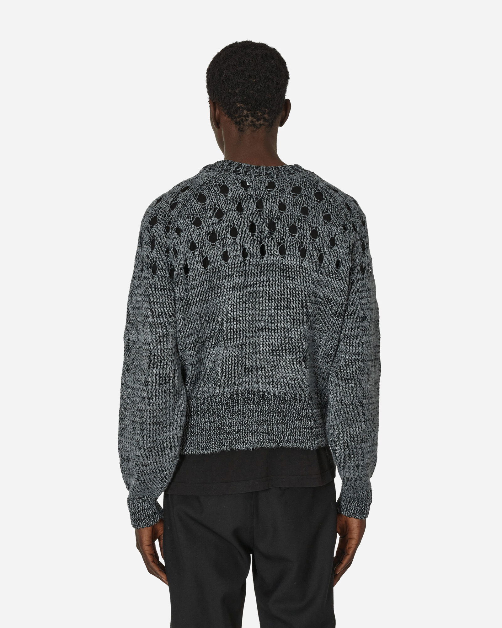 Linen Crewneck Sweater Grey