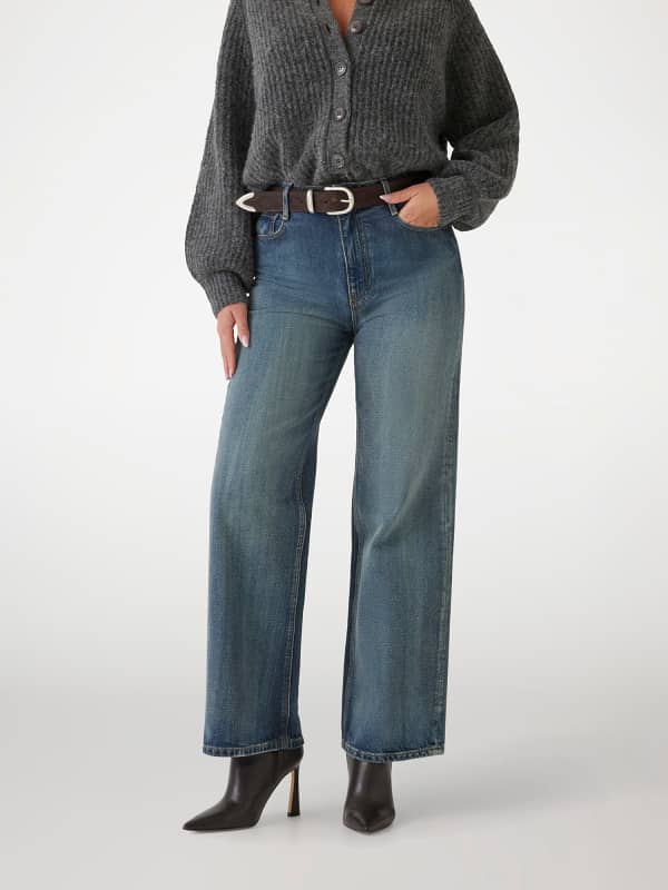 Džínsy GUESS Clair Palazzo Denim Pant Modrá | W5RA1OD5JD1, 0