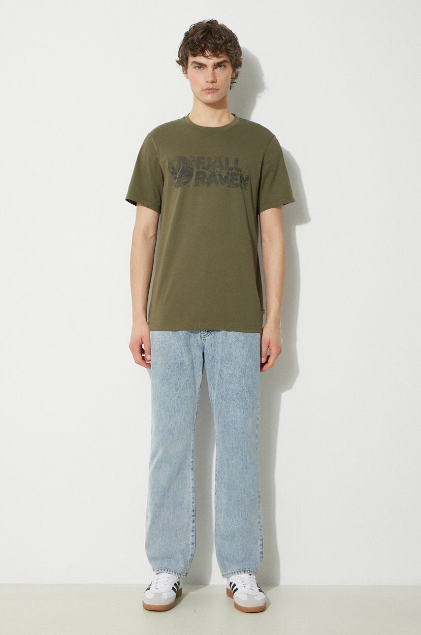 Tričko FJÄLLRÄVEN Lush Logo Graphic T-shirt Zelené | F12600219.625, 1