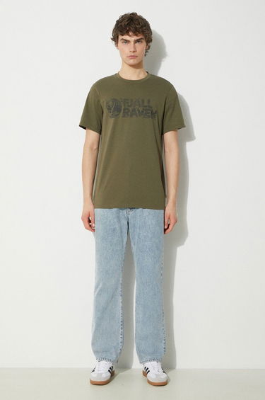 Tričko FJÄLLRÄVEN Lush Logo Graphic T-shirt Zelené | F12600219.625, 1