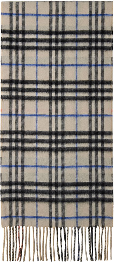 Šál Burberry Burberry Medium Cashmere Check Scarf Béžová | 8090952, 0