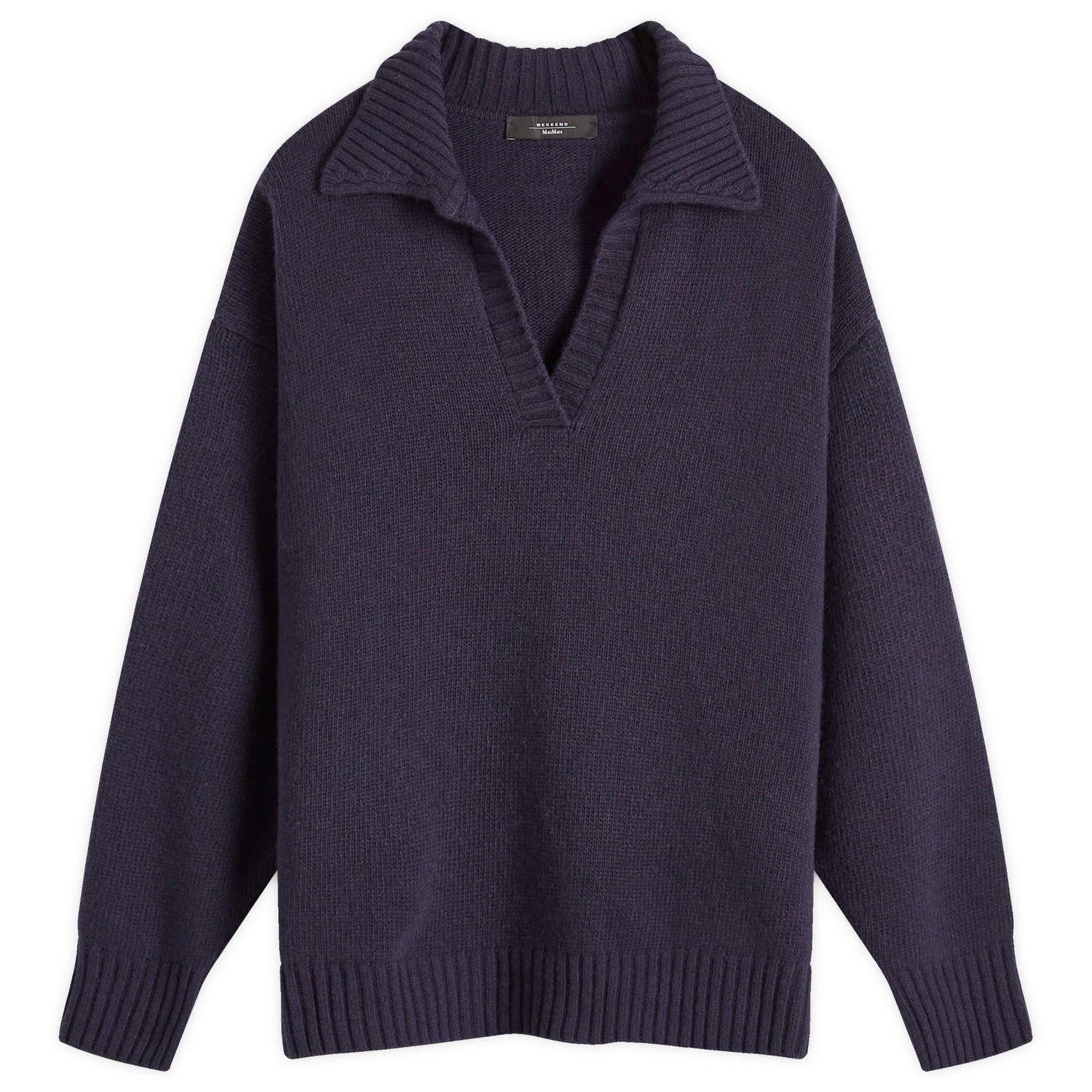 Sveter Max Mara Weekend by Knitted V-Neck Jumper Size Large Modrá | 2425366152600-8, 1