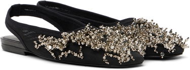 Doplnky Dries Van Noten Dries Van Noten Embellished Mesh Slingback Ballerinas Čierna | WS251-1617-800, 3