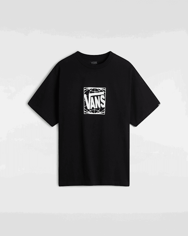 Tričko Vans Loose Fit T-Shirt with Geometric Logo Čierna | VN000Q25BLK, 0