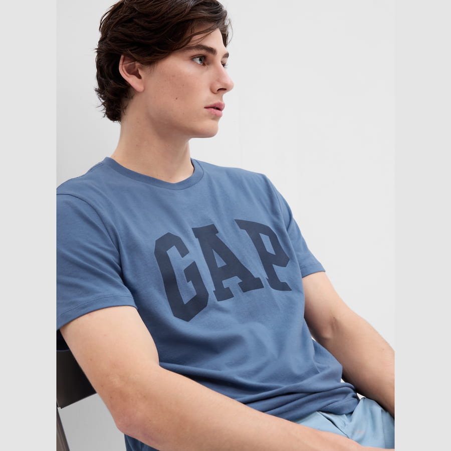 Tričko GAP Basic Logo Tee Modrá | 550338-49, 0