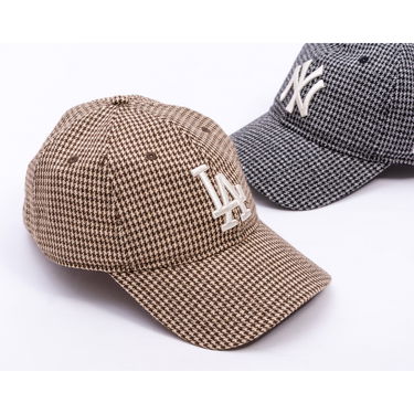 Šiltovka New Era LA Dodgers Houndstooth 9TWENTY Baseball Cap Hnedá | 60691223, 5