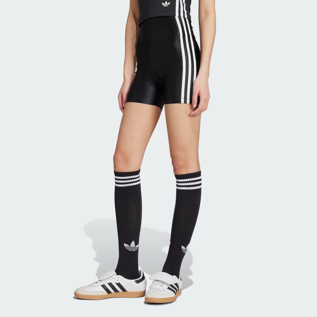 Šortky adidas Performance Adicolor 3-Stripes Booty Shorts Čierna | JX5235, 0