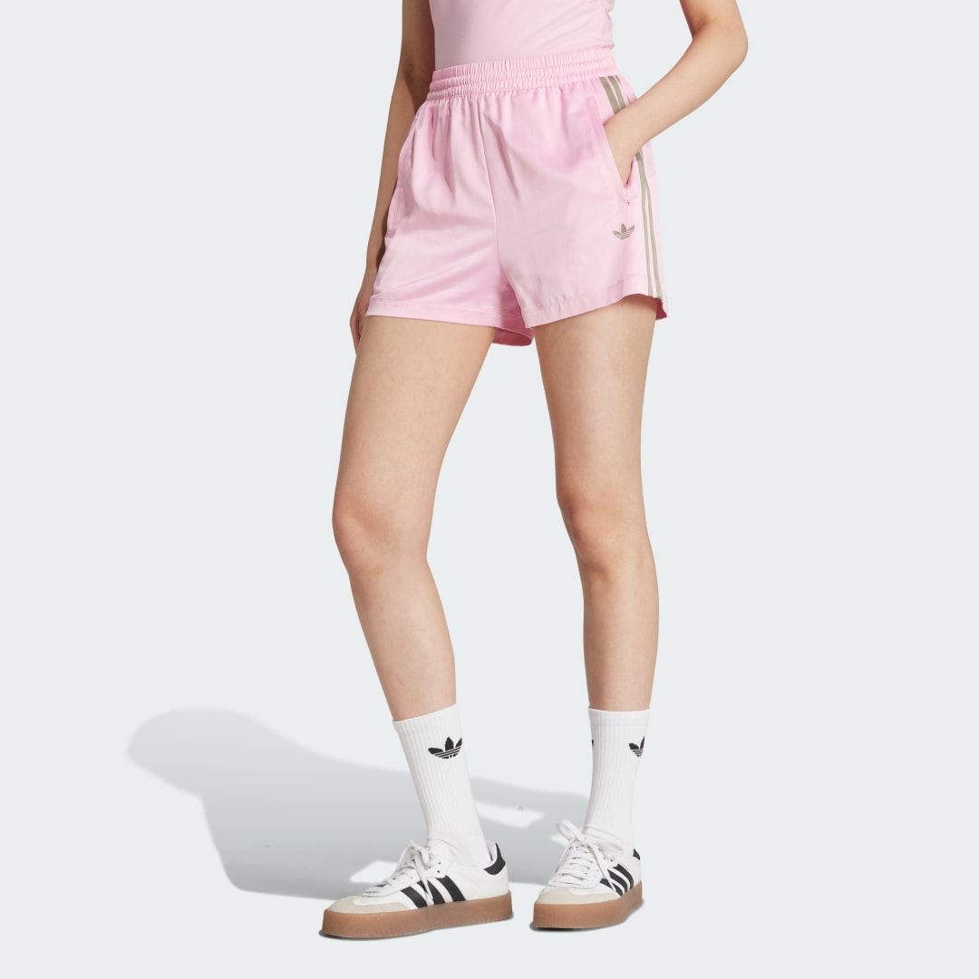 Šortky adidas Originals adidas Originals Satin Shorts with Stripes Ružová | KD2282, 0