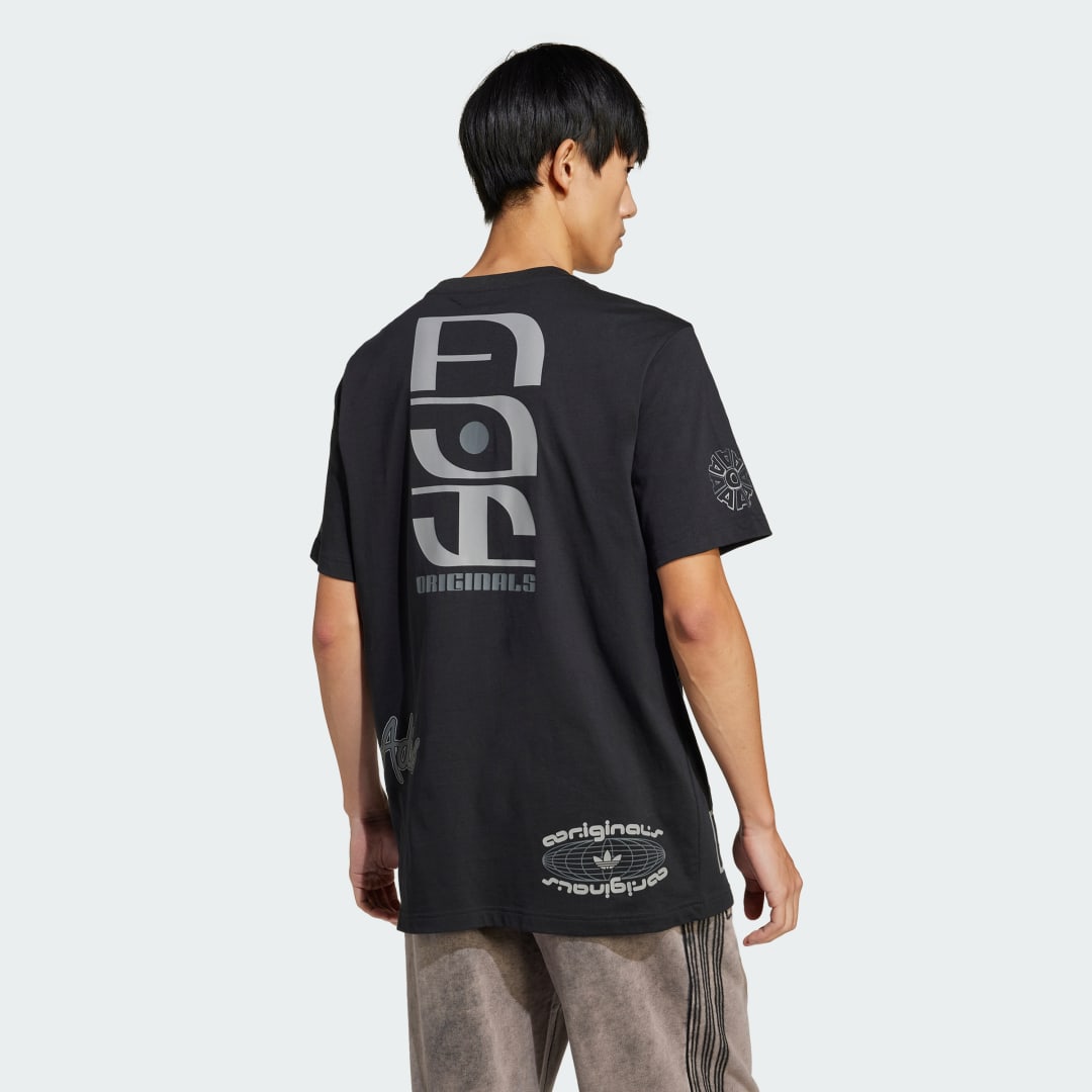 Tričko adidas Performance Graphic Print T-Shirt Čierna | JP2676, 1