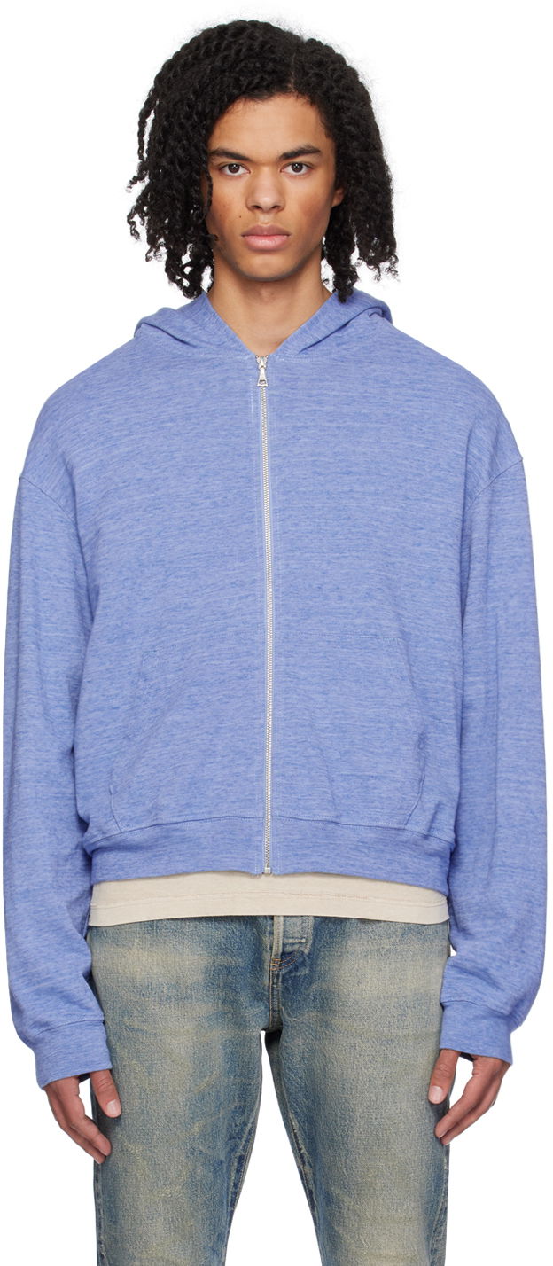 Mikina John Elliott Vintage Melange Hoodie Modrá | B264A3640A, 0