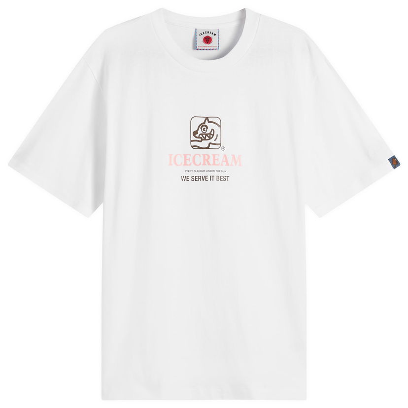 Tričko BBC IceCream Serve It Best T-Shirt, Size Large Biela | IC25348-WHT