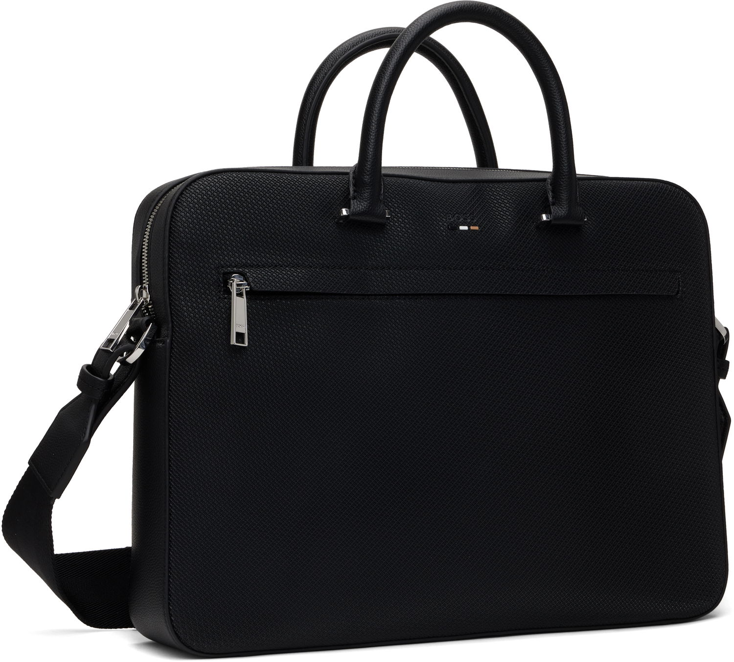 Kabelka BOSS BOSS Embossed Briefcase Čierna | 50541517, 1