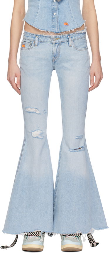 Džínsy ERL ERL Levi's Edition Distressed Flare Jeans Modrá | ERL07P301, 0