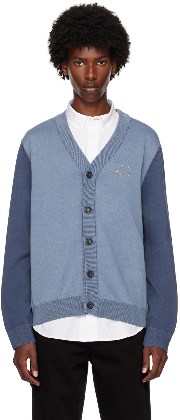 Sveter Paul Smith PS Paul Smith Happy Cardigan Modrá | M2R-957Y-N22149-46, 0