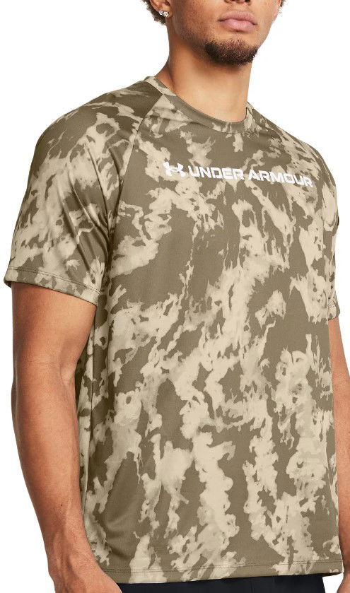 UA TECH ABC CAMO SS-BRN