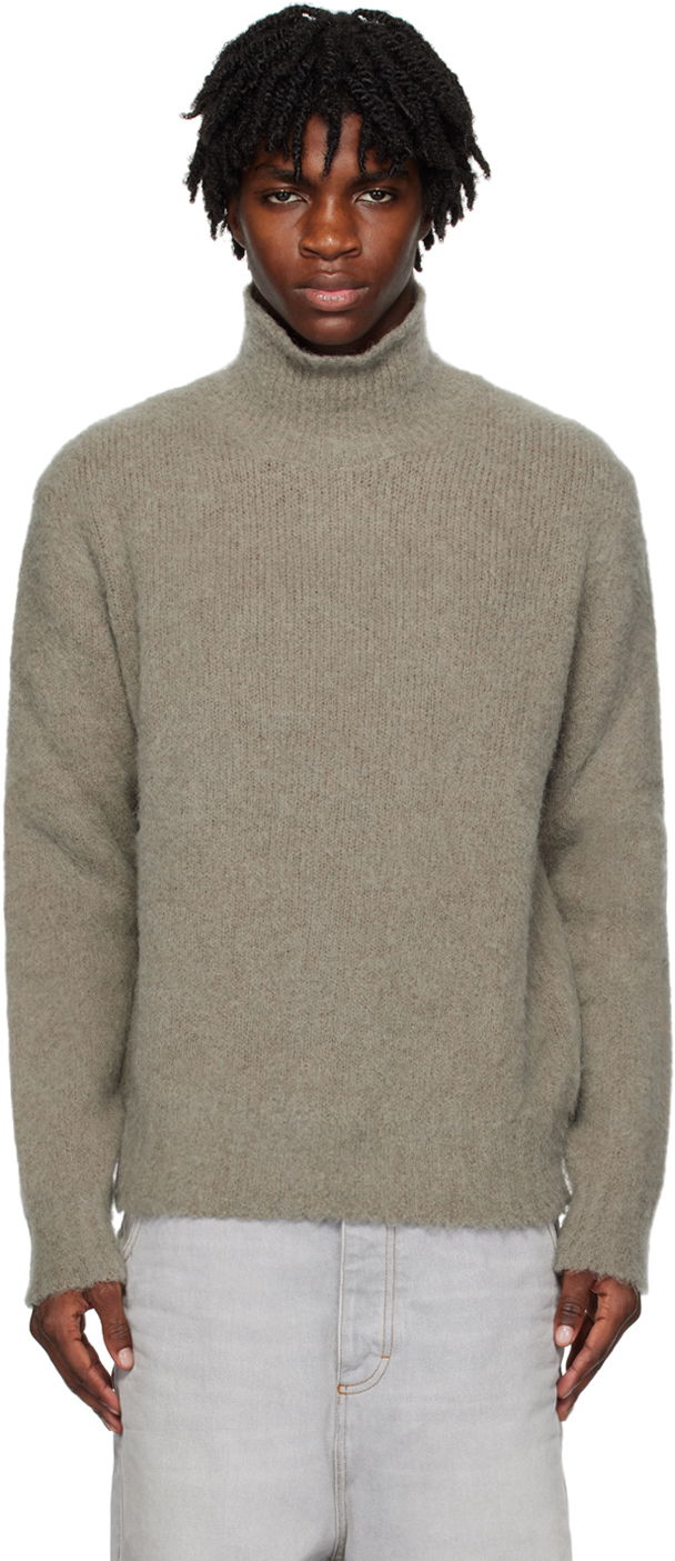 Sveter AMI Hairy Turtleneck Béžová | HKS426.KN0021, 0