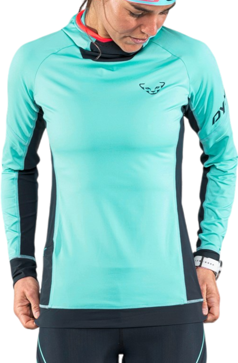 Mikina Dynafit Alpine Long Sleeve T-Shirt With Hood Tyrkysová | 08-0000071539-8051, 0