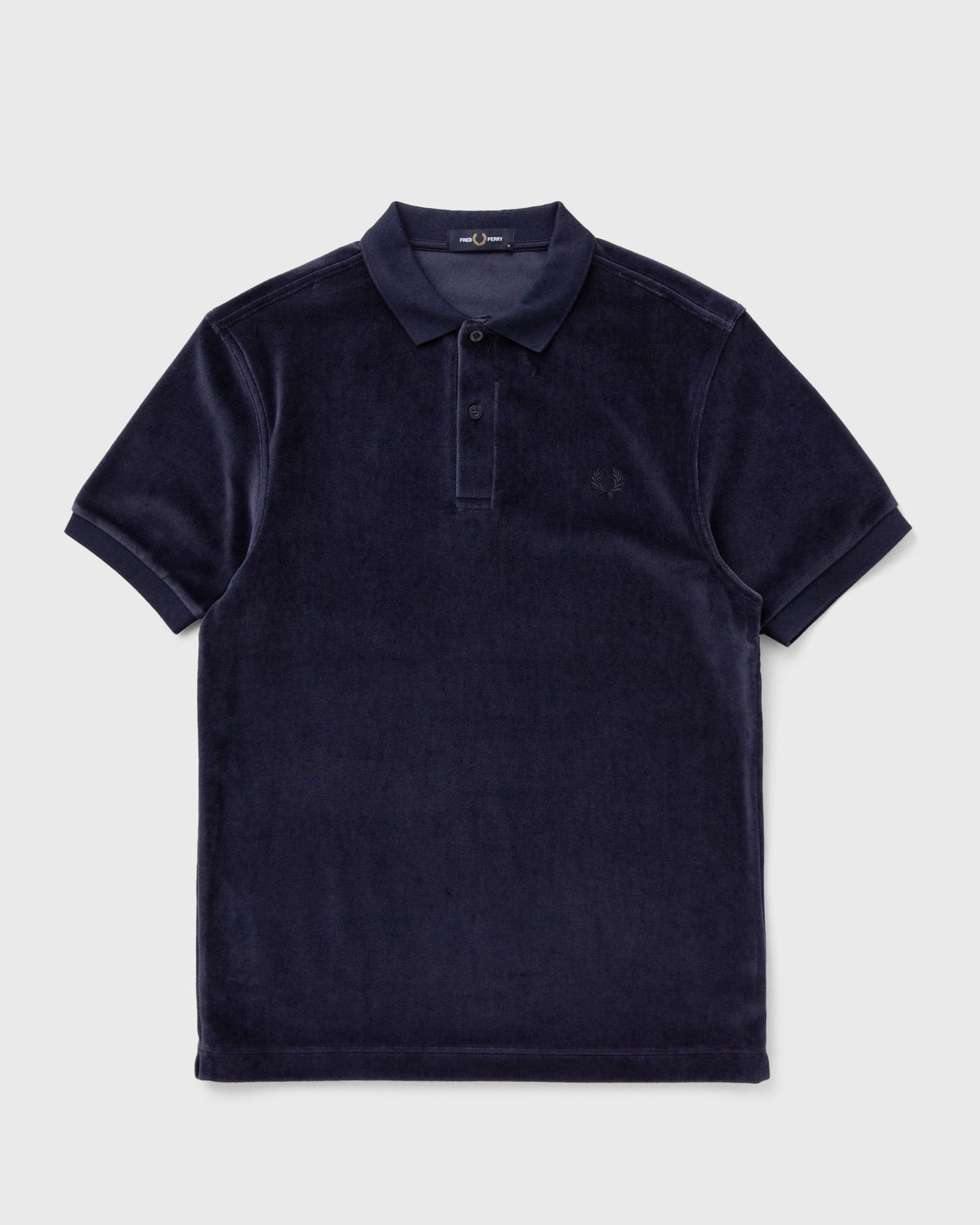 Polo tričko Fred Perry Velour Zip Neck Polo Shirt Navy | M8720-395, 0