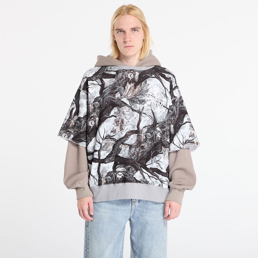 Mikina BAPE Tree Edge Camo Layered Pullover Hoodie XXL Rôznofarebný | 001PPL801003MWHT