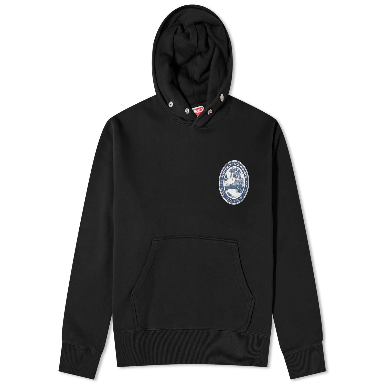 Mikina KENZO Patch Popover Hoodie Čierna | FD65SW0964MB-99J, 0