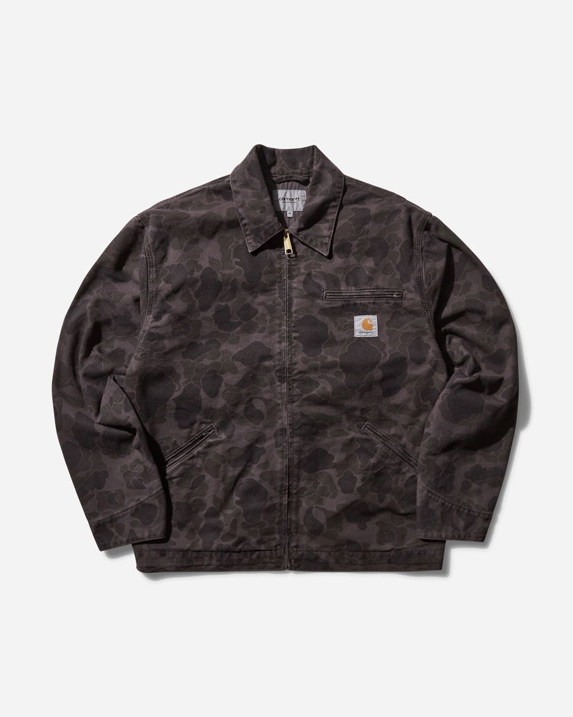 Bunda Carhartt WIP Duck Detroit Jacket Camo Duck Green / Graphite Čierna | I034281 2MRGD