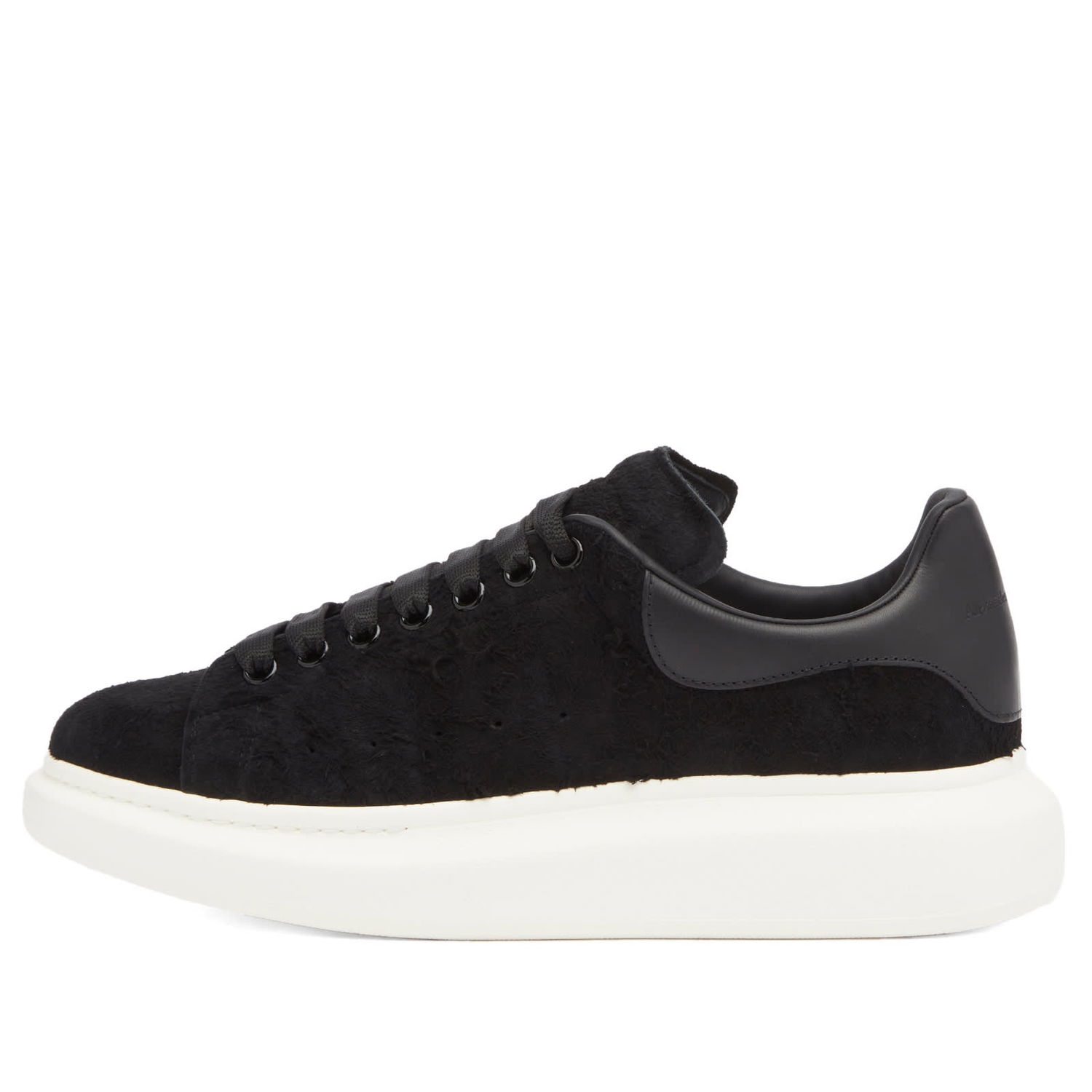 Tenisky a topánky Alexander McQueen Exaggerate Sole Rough Suede Čierna | 553680-WIAC8-1000, 0