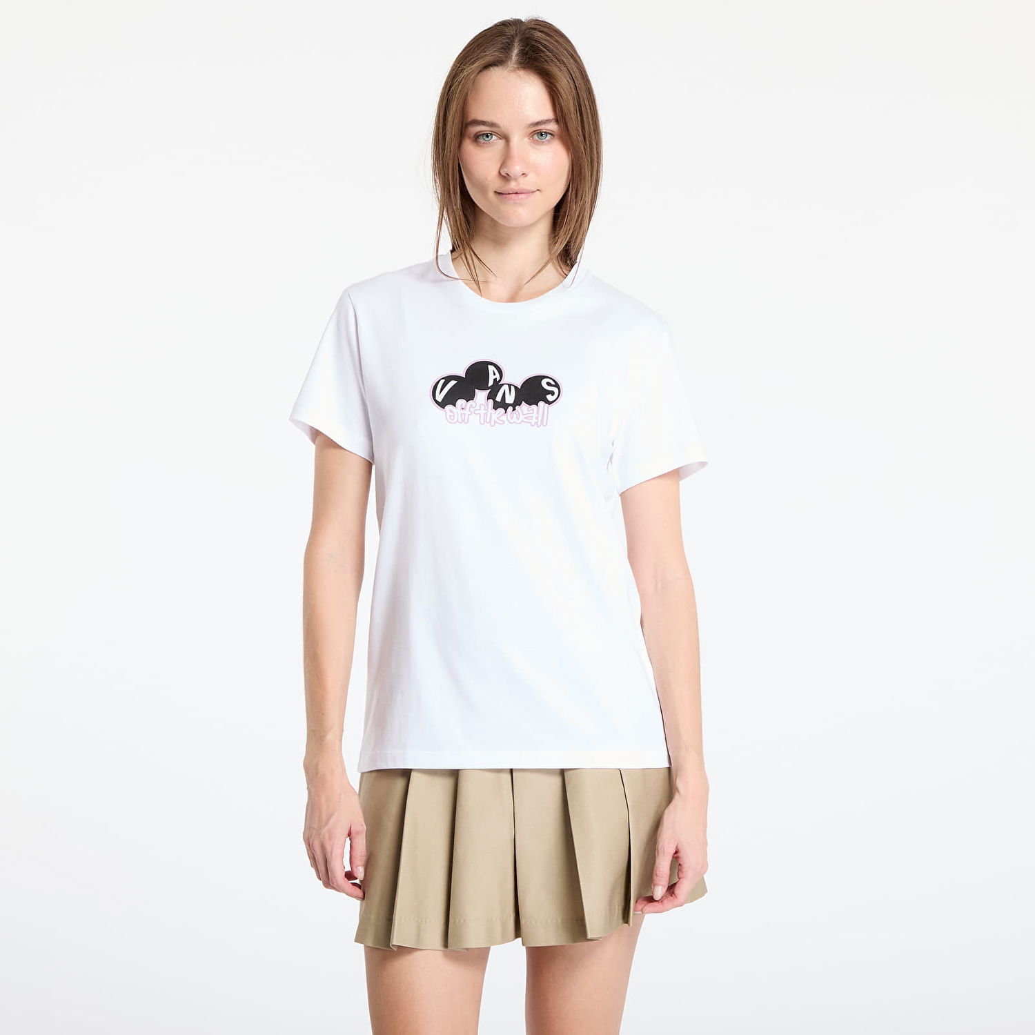 Tričko Vans T-shirt Rolling SS Bff White S Biela | VN000HHNWHT1, 0
