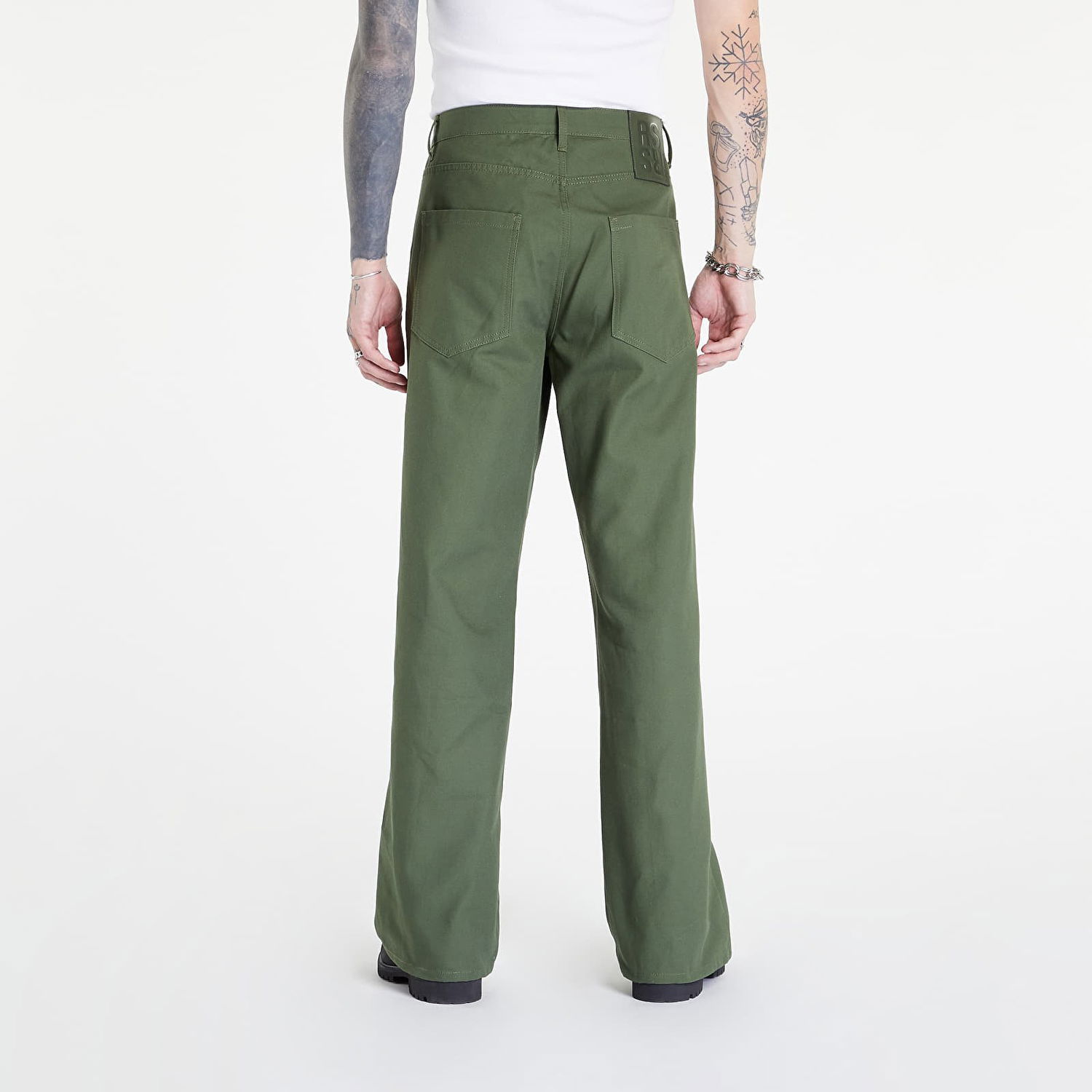 Nohavice RAF SIMONS Wide Fit Denim Workwear Pants Zelené | 222-M317-10080-0023, 1