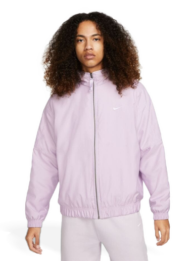 Bomber bunda Nike Solo Swoosh Satin Bomber Jacket Fialová | DN1266-530