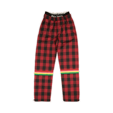 Tepláky Palm Angels Buffalo Check Aftersport Pants Červená | PWCA019S21FAB0022501, 0