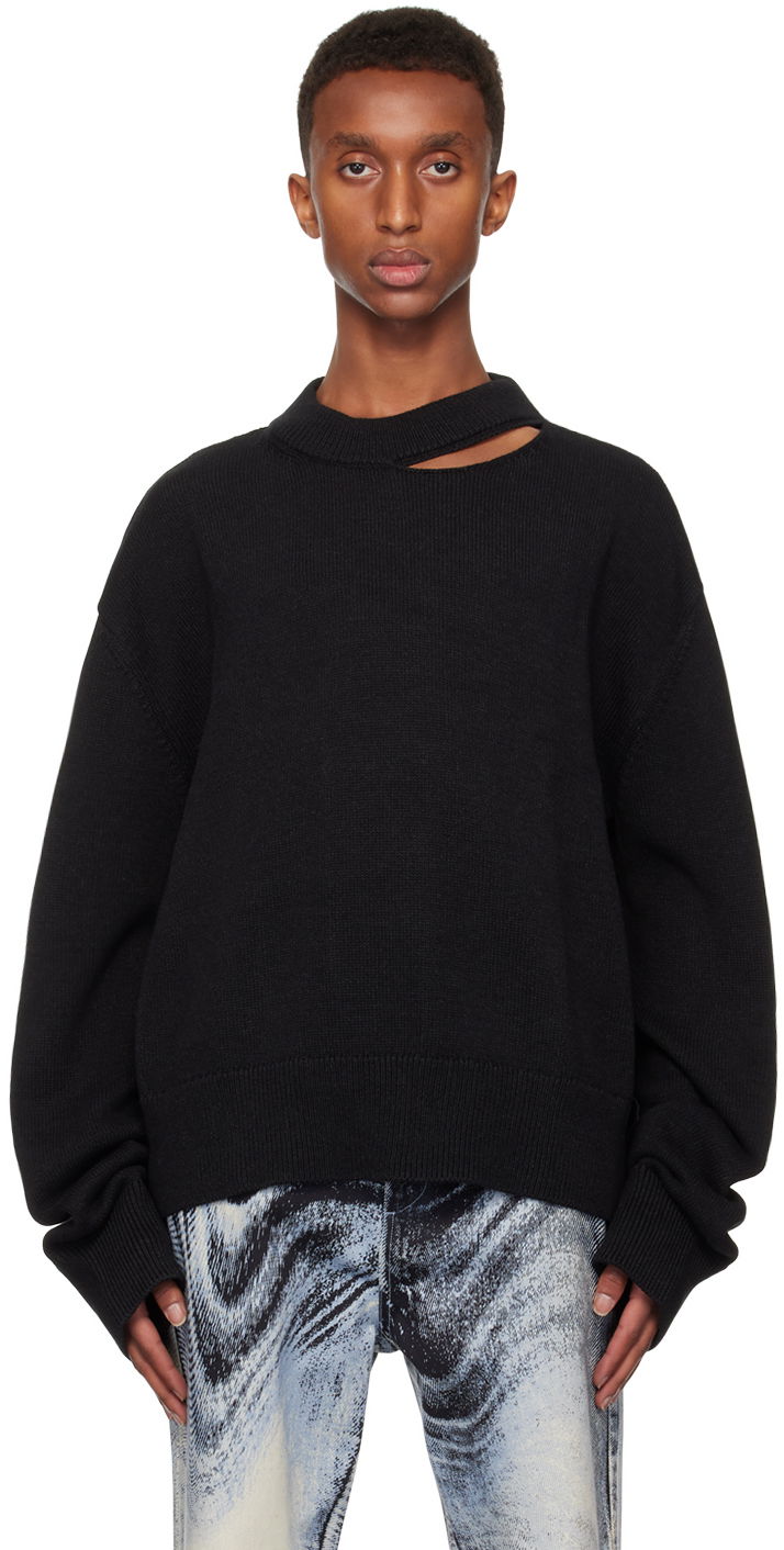 Sveter Camper Camperlab Melange Knit Sweater Čierna | AU00011-002, 0