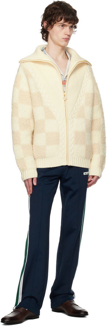 Sveter Casablanca Casablanca Merino Fleece Zip-Up Jacket Béžová | MPS25-KW-851-01, 3