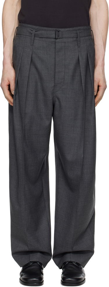 Nohavice LEMAIRE Lemaire Belted Pleated Trousers Šedá | PA1173 LF1386, 0