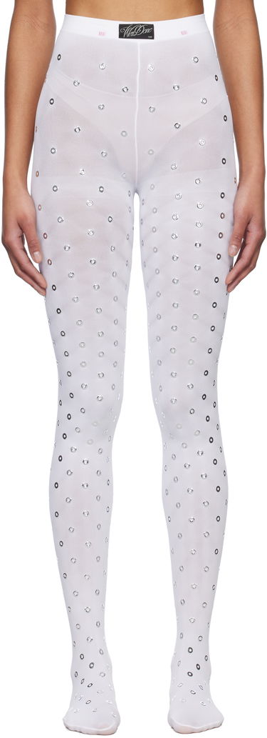 Ponožky We11done We11done Eyelet Tights Biela | WD-LE0-25-284-W-WH, 0