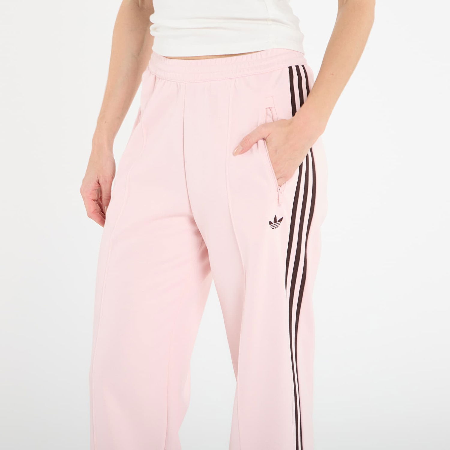 Tepláky adidas Originals Classic Track Wide Leg Pants Ružová | KE3896, 1