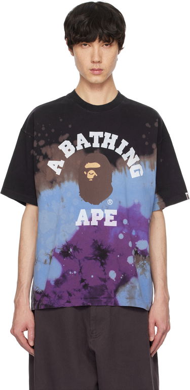 Tričko BAPE Tie Dye College Relaxed Fit T-shirt Rôznofarebný | 001CSK801003M, 0