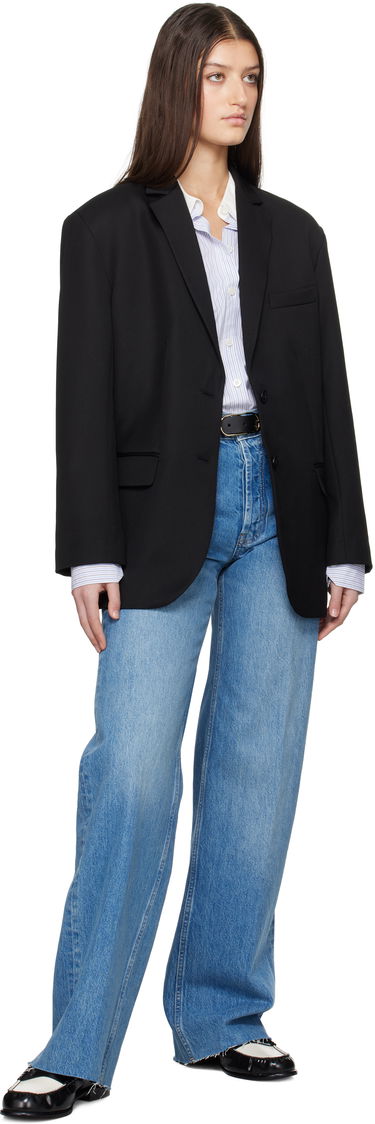 Džínsy Anine Bing Anine Bing Hugh Wide-Leg Jeans Modrá | A-06-7135-447, 3