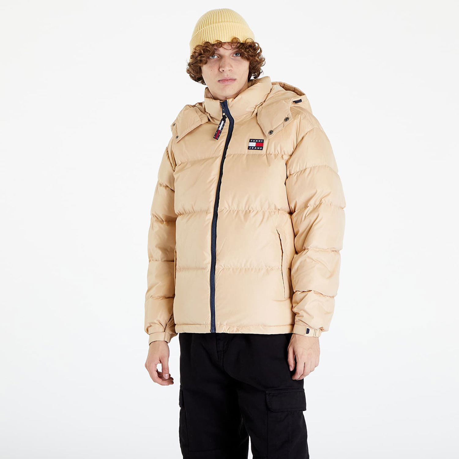 Prešívaná bunda Tommy Hilfiger Jeans Alaska Puffer Béžová | DM0DM15445 AB4, 0