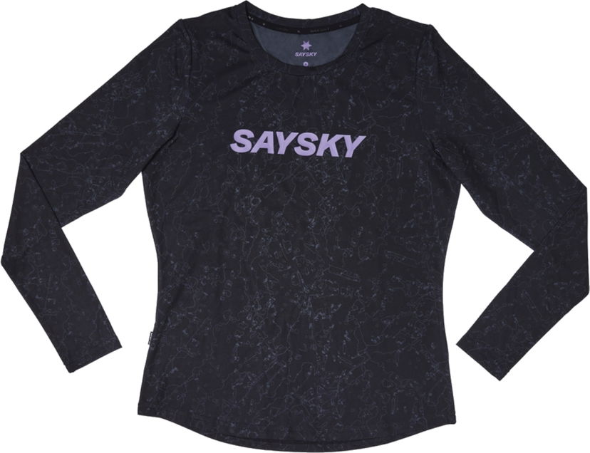 Tričko Saysky Saysky Women's Map Blaze Long Sleeve T-Shirt Čierna | jwrls01c1003