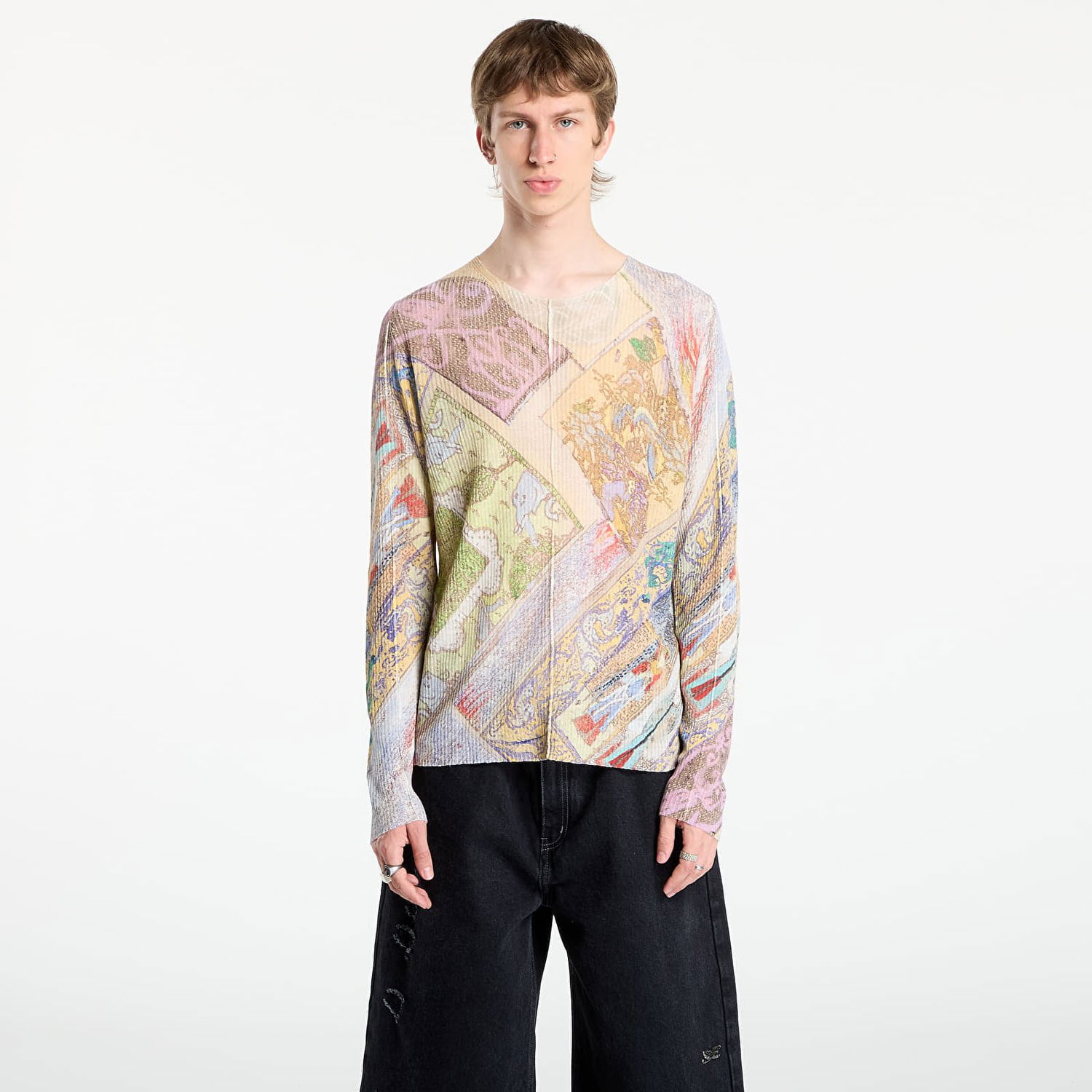 Sveter Diesel Diesel K-Renton Knitwear Long Sleeve T-Shirt Rôznofarebný | A19633_0JLCP 7BDA, 0