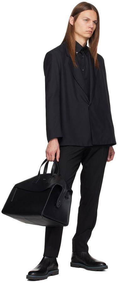 Cestovná taška Paul Smith Paul Smith Grained Leather Duffle Bag Čierna | M1A-7740-ASGRAI-79-0, 3