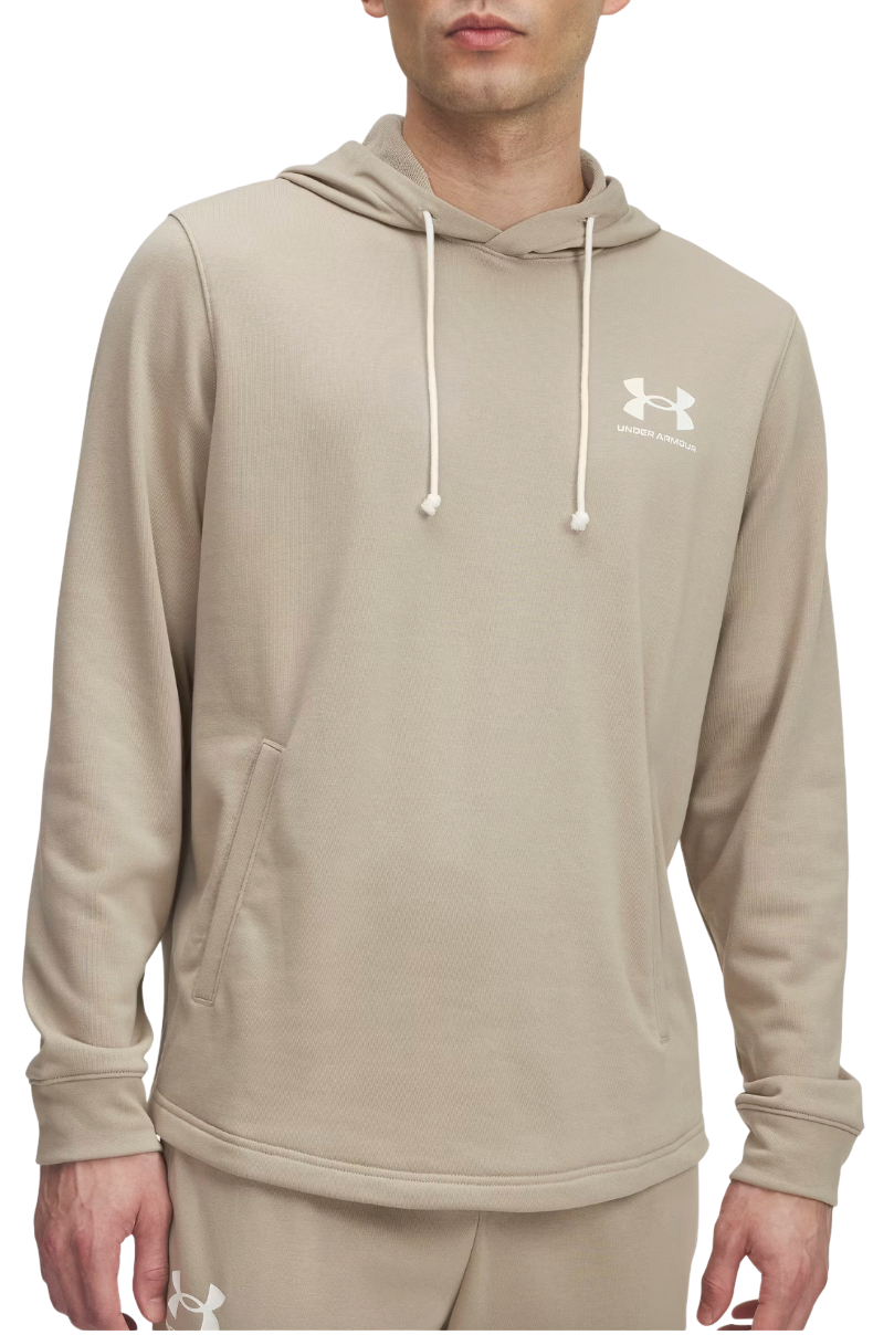 Mikina Under Armour Rival Terry LC HD Hoodie Béžová | 1370401-299