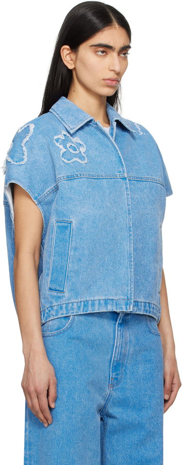 Vesta Marni Marni Dilies Patch Denim Vest Modrá | JKJD0315QS USCX34, 1