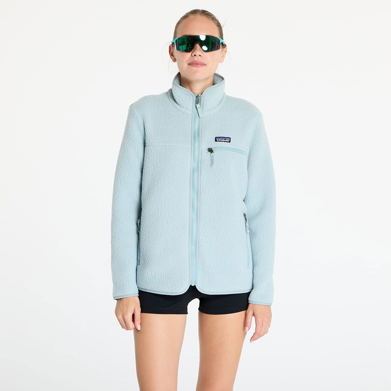 Retro Pile Jacket Thermal Blue