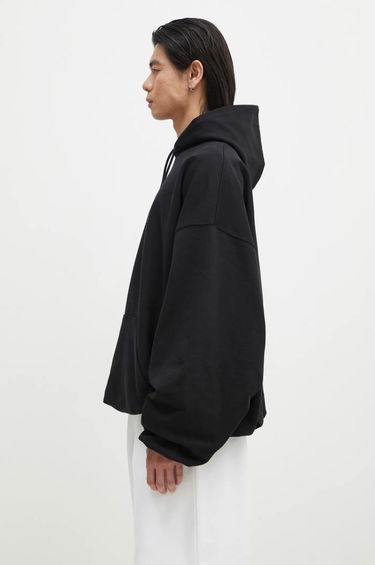 Mikina VETEMENTS Oval Logo Cropped Boxy Hoodie Čierna | UA66HD600BB, 1