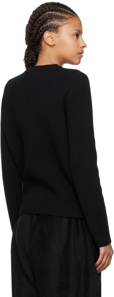 Sveter We11done Embroidered Cardigan Čierna | WD-KC2-24-602-W-BK, 2